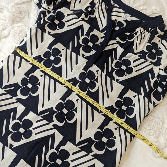 Crown & Ivy Petite 6 shift mini dress black white floral mod - Picture 6 of 13